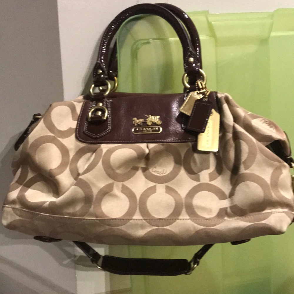 Brown Signature Coach bag